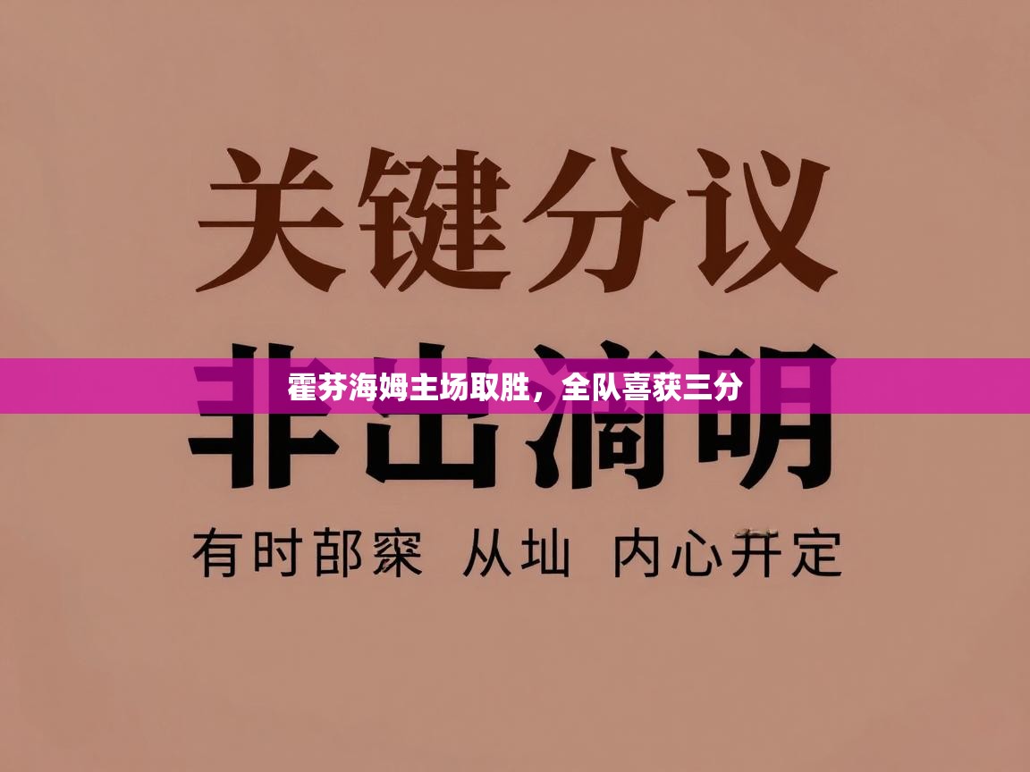 爱游戏体育入口app-霍芬海姆主场取胜，全队喜获三分  第4张